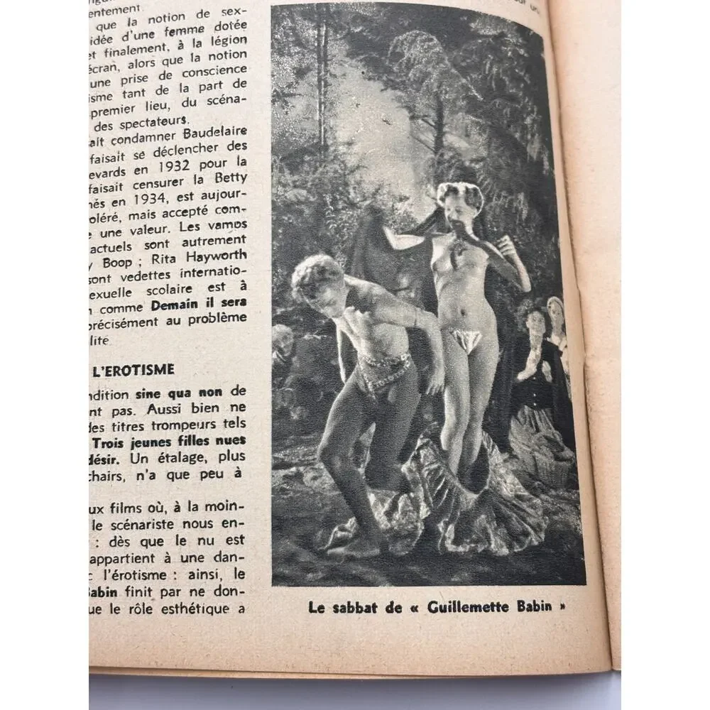 Enquetes Cinema et Sexualite Vintage French Magazine 1950s Martine Carol Pin Up